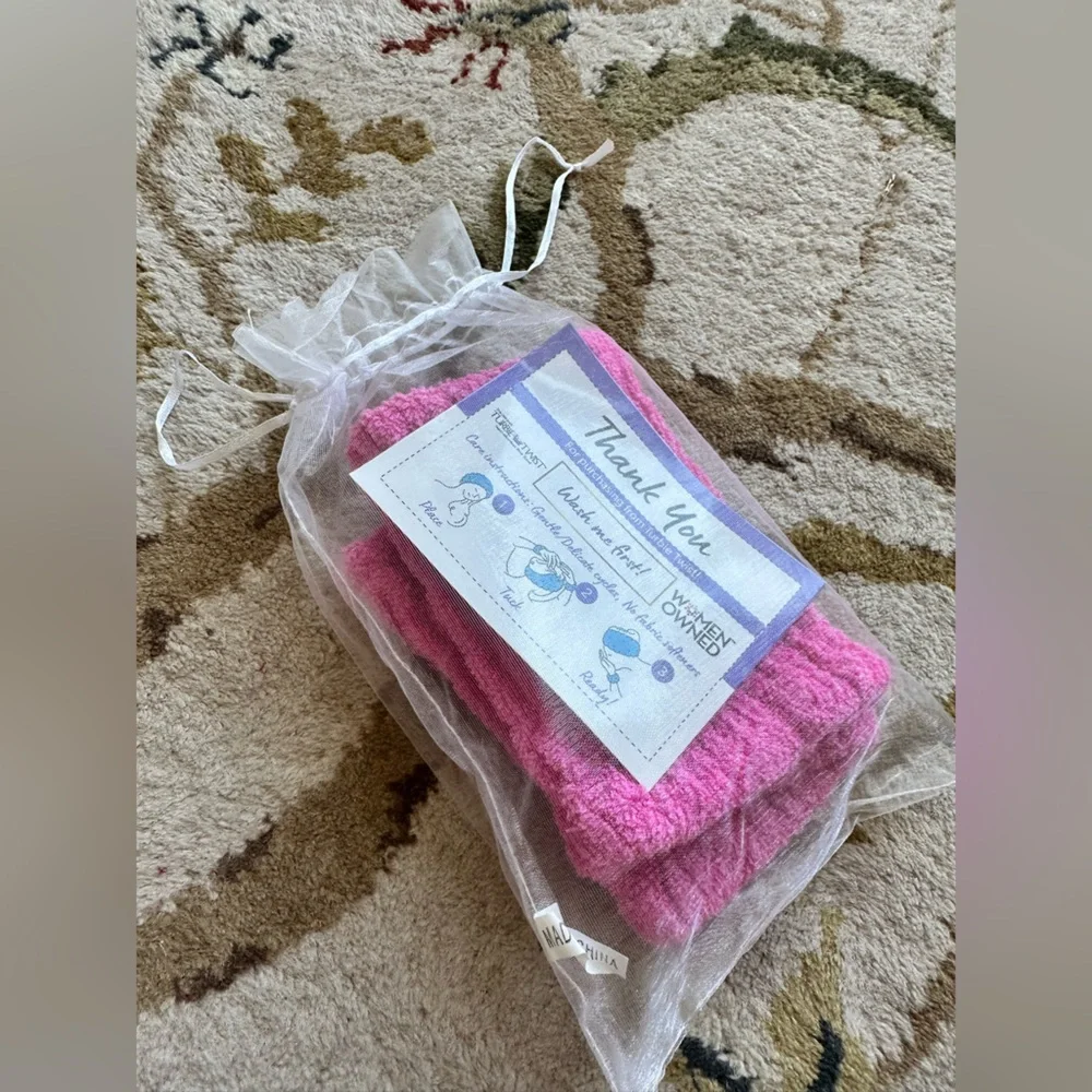 Band Turbie Twist Cotton Headbands for Personal Care Pink NEW